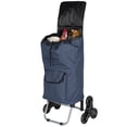 thumbnail image 4 of Mainstays Stair Climber Shopping Cart with front pocket, Polyester, 4 of 9