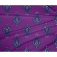 thumbnail image 4 of oneOone Polyester Lycra Fabric Leaves Block Printed Craft Fabric BTY 56 Inch Wide, 4 of 4