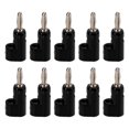 thumbnail image 2 of Banana 10Pcs/Set 4mm Solderless Banana Plug Stackable Open Screw 30V AC-60V DC Maximum 24A for Electronics Industrial Equipment, 2 of 7