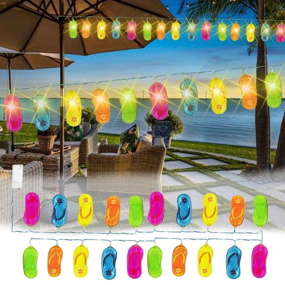 up to 65% off Iumwxz Slipper String Lights, Summer Outdoor Patio Decorative Lights, Bedroom Room LED Lights, Hotel Summer Theme Decorative Lights, Beach Garden Decorative Apartment Essentials