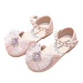 thumbnail image 1 of REDARER Girls' Crystal Pearl Leather Sandals,Size 8-9 Years, 1 of 6