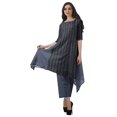 thumbnail image 1 of Moomaya Ensemble Kurti Kurta Pantalon pour Femmes Col Bateau Imprimé Robe 2 Pcs Tenue Ethnique, 1 of 6