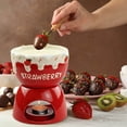 thumbnail image 4 of DIANWUDG Homemade Ceramic Cheese Fondue Set Chocolate Melting Oven Ice Cream Fondue Set, 4 of 6