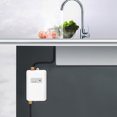 thumbnail image 3 of Mini  Water Heater, Electric Tankless Water Heater, G 1/2in Interface For Bathroom Kitchen Washing US 110V 3000W, 3 of 8