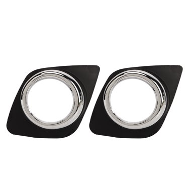 Lunette de Feu de Brouillard, 2pcs Pare-Chocs avant Antibrouillard Lunette Pare-Chocs avant Cadre de Feu de Brouillard Installation Sans Effort