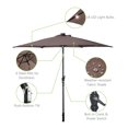 thumbnail image 4 of Patiojoy 9' Outdoor Patio Umbrella Offset w/LED Light Tan No Base, 4 of 8