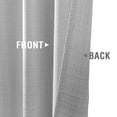 thumbnail image 4 of Curtainking Rideaux Texturés en Lin 63 Pouces Gris Pâle Chambre Salon Ensemble de Rideaux pour Fenêtre Voilages Filtrant la Lumière Tête à Oeillets 2 Panneaux, 4 of 7