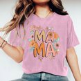 thumbnail image 2 of RKSTN Hauts d'Été pour Femmes Décontractés Coupe Ample Polyvalents T-Shirts Graphiques Mode à Imprimé Floral Respirants Manches Courtes Col Rond T-shirt Blouses, Cadeaux de la Fête des Mères, 2 of 5