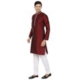 thumbnail image 2 of Kurta Pyjama pour Homme Vêtements Indiens Robe de Fête de Mariage (Bordeaux, TG), 2 of 5