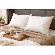 Comfy Bamboo World Comfort Cloud Pillow King 20x36 in, 100% Microfiber Cover with Soft Poly Fill Bed Pillow