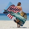 thumbnail image 1 of Beach Towels Oversized Microfiber Beach Towel Super Lightweight Colorful Bath Towel Sandproof Beach Blanket Multi-Purpose Towel for Travel Swimming Pool 30x60 Inch Oversized Beach Towels for Adults, 1 of 6