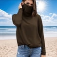 thumbnail image 2 of BiZtdJrK Chemises de Protection Solaire pour Femmes, Extérieur, Respirantes, à Manches Longues, pour la Randonnée et la Pêche, avec Masque Facial, Vêtements de Vacances à la Plage, Brun, m, Ropa de Verano Para Mujer, 2 of 6