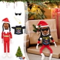 thumbnail image 4 of ECPECAD Snoop Dogg Christmas Elf Doll, 12" Plush Hip Hop Toy for Shelf Decoration, Includes Extra T-Shirt,Stylish Sunglasses and Necklace,Fun Gift for Men & Women for Parties Holidays Home Festivals, 4 of 9