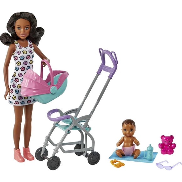 Barbie Babysitters Inc. Poupées et coffret de jeu, 3 ans et plus