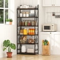 thumbnail image 4 of Gymax 6-Tier Bookshelf 71.5'' Industrial Tall Bookcase w/ Open Shelves for Study, 4 of 9