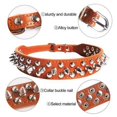 thumbnail image 2 of Spiked Pu Leather Dog Collar Soft Funny Mushrooms Rivet Spike Studded Puppy Adjustable Outdoor Dog Collars for Small Medium Large Dogs Cats, 2 of 6