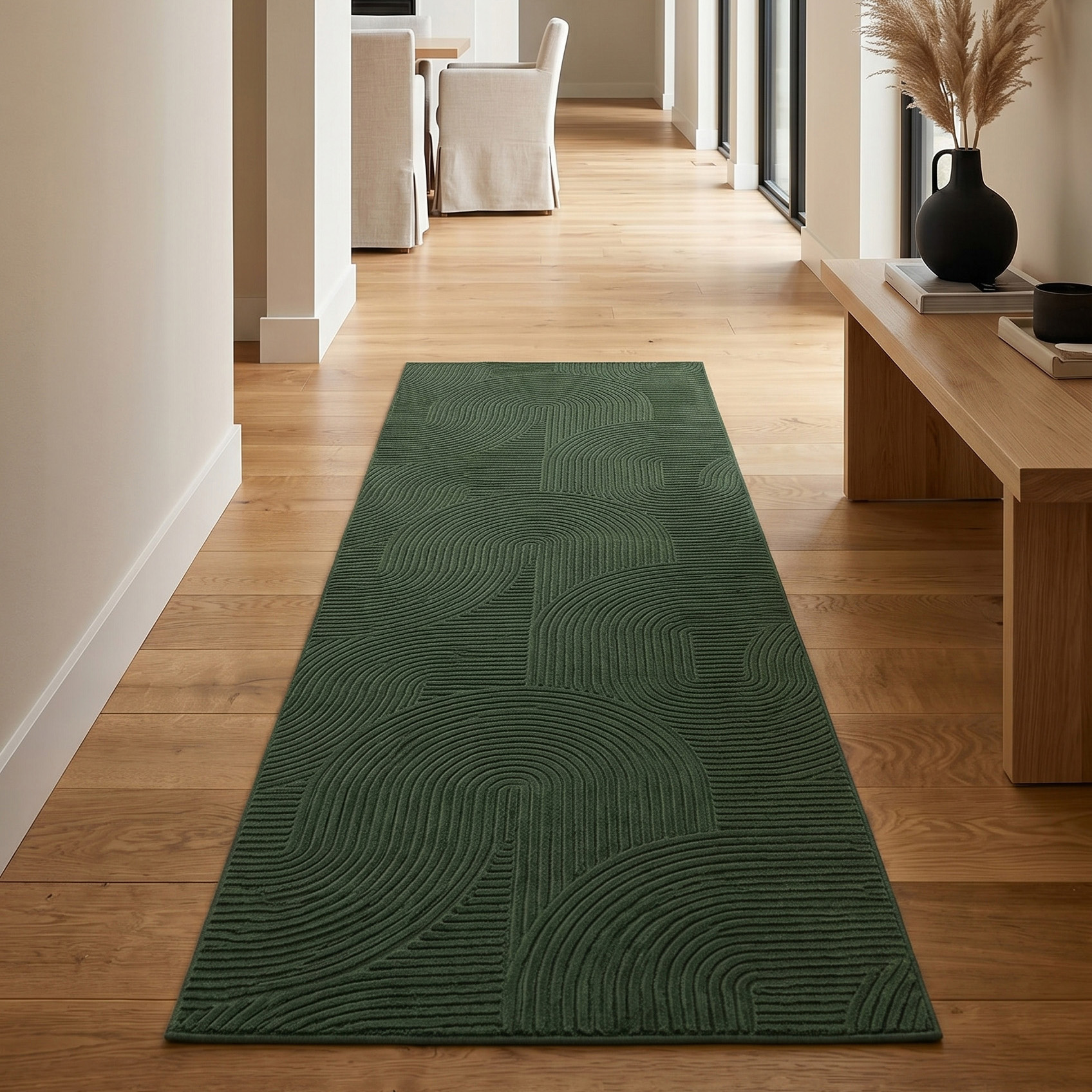 Tapis Elion Lavable A la Machine Contemporain/Moderne pour Salon, Chambre, Salle Manger, Entrée, Couloir et Plus Encore.