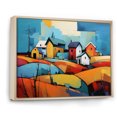 thumbnail image 2 of Designart Farm framed wall art decor, Farm framed wall Art, Abstract Farmstead composition , Multi-Color Country Natural framed wall art, 40x30 inches Natural brown color Frame, 2 of 5