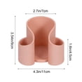 thumbnail image 3 of Storage Boxes for Organizing, Usavan Clear Plastic Storage Box U-Shaped Slot, Compact 11x8x9 cm Container for Cotton Pads Makeup Sponges Bathroom Vanity, 3 of 6