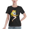 thumbnail image 1 of T-Shirt Basique à Manches Courtes pour Femmes Sailor Moon Aino Minako, 1 of 6