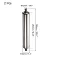 thumbnail image 2 of Uxcell Transmetteur à Gravité en Acier Inoxydable 1,5 Pouces X 10 Pouces, Extrémité Galvanisée, Lot de 2, 2 of 5