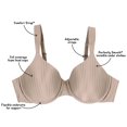 thumbnail image 2 of Playtex Secrets Soutien-Gorge à Armatures Parfaitement Lisse pour Femmes, 40D, Rayures Blanches, 2 of 3
