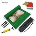 thumbnail image 1 of tredstone Felt Roll Mat Set Storage Pad Board Saver with Inflatable Tube Pump Storage Bag Tray, Green, 1500Pcs, 1 of 9