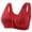 Rouge, variante sur Tranfacy Soutiens-gorge pour Femmes Grande Taille, Soutien-Gorge à Fermeture avant, Soutien-Gorge Léger Camisole à Imprimé Floral à Fermeture avant Grande Taille Sans Armatures Mince Respirant Confortable Tenue de Détente