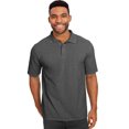 thumbnail image 1 of Hanes Polo Piqué Frais X-Temp pour Hommes, 3TG, Charbon Chiné, 1 of 2
