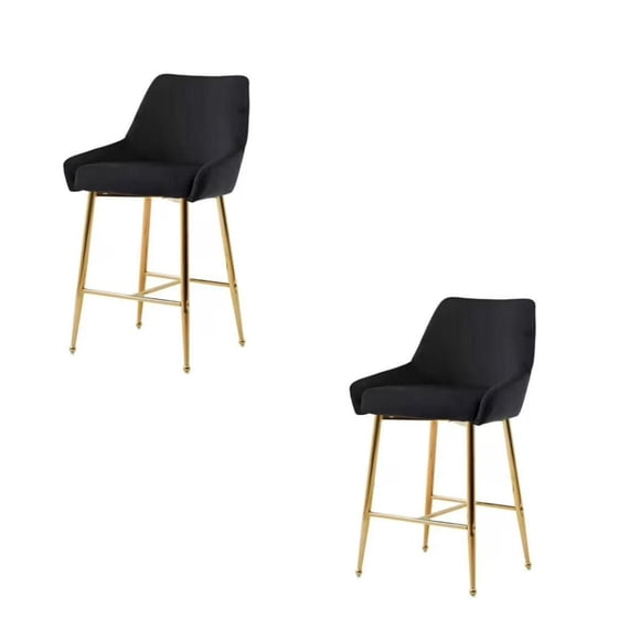 Heavenly Collection Velvet Stool SET OF 2