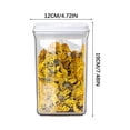 thumbnail image 2 of Divers Grains Orge Nouilles Bocal de Rangement Noix Bonbons Bocal de Rangement Sec Transparent Boucle Bocal de Rangement Sec, 2 of 2