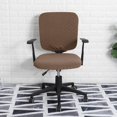 thumbnail image 2 of Baohd Housse de Chaise de Bureau Fendue Imperméable Universelle Lavable Protectrice Café, 2 of 9