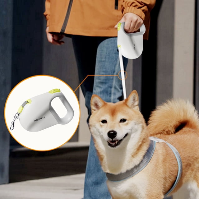XYAIYT 5 Meter Automatic Retractable Dog Leash with Ergonomic Handle for Easy Control and Walking Heavy Duty Stretchable Rope for Small to Large Dogs Pet Supplies