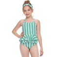 thumbnail image 1 of Qudderr Kids Baby Girls' One Piece Swimsuits Summer Halter Swimsuit Toddler Bathing Suit for 2-12 Years, 1 of 9