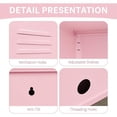 thumbnail image 4 of Eastvita Pink Single - Door Metal Storage Cabinet Designed as a Minimalist Side Table Decorative Storage Console, 4 of 4