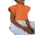 thumbnail image 4 of Generic Gilet Sans Manches à Col Roulé pour Femmes, Épaules Larges, 4 of 5