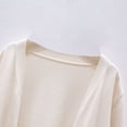 thumbnail image 4 of Girls Loose Pocket Knitted Cardigan Sweater Solid Color Casual Jacket, 4 of 7
