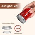 thumbnail image 3 of Small Mason Jars 8 oz 24Pcs Bulk Set, Half Pint Regular Mouth Mason Jar with Lids and Seal Bands, Glass Canning Jars for Jam, Jelly, Spice, Meal Prep, Shower Wedding Favors, DIY Candles Decor, 3 of 8