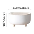 thumbnail image 2 of Modern Mini Square Push Button Can With Lid For Desktop Countertop And Bedroom Small Spaces, 2 of 6
