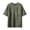 Armée Verte, variante sur AherBiu T-Shirts pour Hommes Col Rond Manches Courtes T-Shirt pour Hommes Flanelle Décontracté Mode T-Shirts Hauts pour Hommes