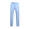 thumbnail image 1 of AherBiu Mens Dress Pants Pantalon Habillé pour Homme Taille Extensible devant Plat Grande Taille Coupe Ajustée Pantalon Extensible Classique Confortable, 1 of 3