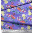 thumbnail image 3 of Soimoi Poly Georgette Fabric Fruits,Swim Ring & Goggles Summer Designs Print Sewing Fabric Yard 42 Inch Wide, 3 of 3
