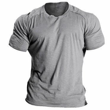 LUOGENLI T-shirts pour Homme pour Hommes T-Shirt Raglan Uni à Manches Courtes Quotidien Décontracté Confortable Polyvalent Haut T-Shirt 4xlt T-shirts pour Hommes T-shirts Graphiques Pâques 4TG T-shirts pour Hommes T-shirts Graphiques Saint-Valentin Gris m