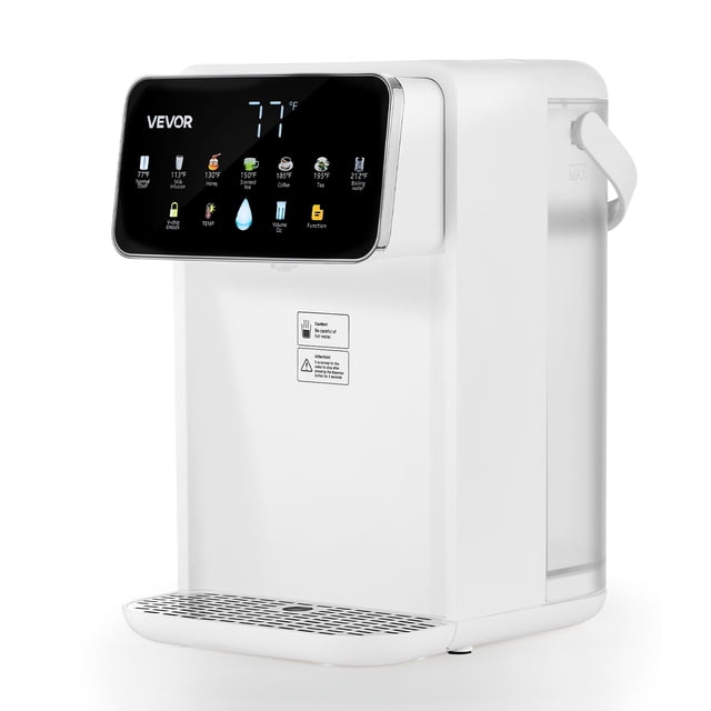 VEVOR Distributeur d'Eau Chaude Instantanée de Comptoir avec 7 Températures 7 Volumes Réservoir de 118 Oz