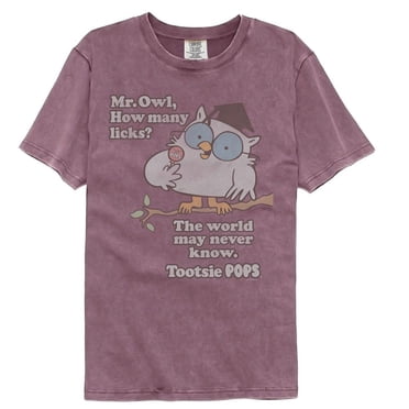 Tootsie Roll Tootsie Pops Combien de Licks Baie Adulte Confort Couleur T-Shirt