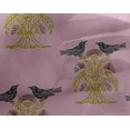 thumbnail image 4 of oneOone Georgette Viscose Fabric Bird & Tree Block Print Fabric By Yard 42 Inch Wide, 4 of 4