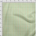 thumbnail image 3 of oneOone Cotton Poplin Fabric Leaves & Floral Block Print Sewing Fabric BTY 56 Inch Wide, 3 of 5