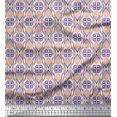 thumbnail image 1 of Soimoi Viscose Chiffon Fabric Ogee Damask Decor Fabric Printed Yard 42 Inch Wide, 1 of 5