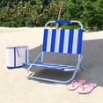 thumbnail image 1 of Mainstays Beach Chair, Blue & White Stripes, 1 of 10