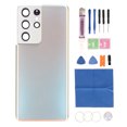 thumbnail image 2 of Phone Rear Glass Door, Pre Cut Tape Professional Installation Replacement Back Cover Glass Stable  for S21 Ultra 5G Black,Silver, 2 of 7